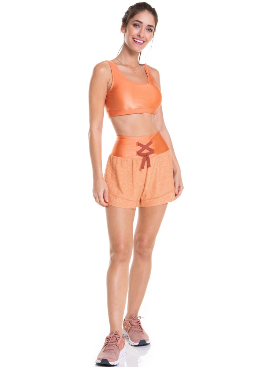 SHORT GLITTER PÊSSEGO SHORT GLITTER PÊSSEGO