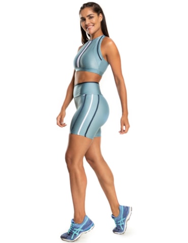 SHORT GLOSS AZUL ANTIGO SHORT GLOSS AZUL ANTIGO