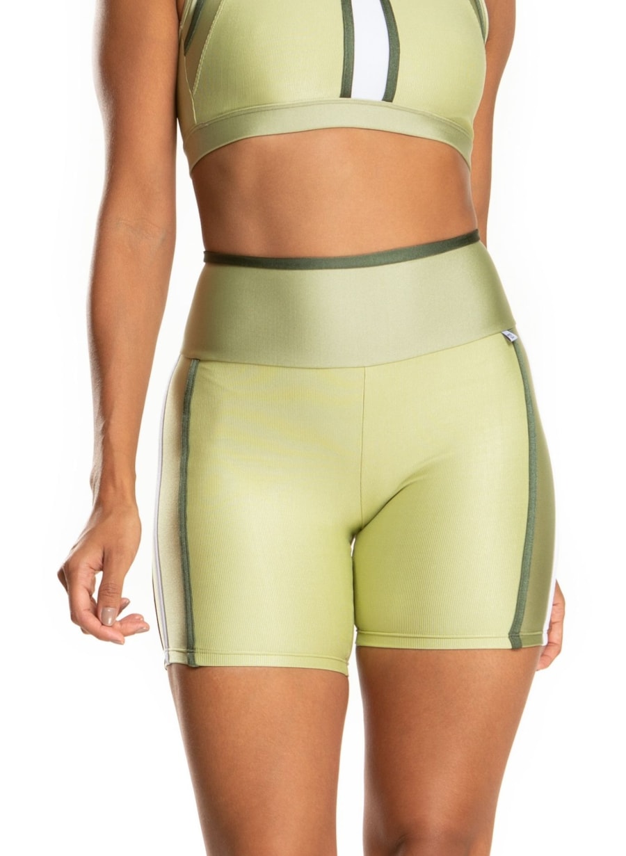 SHORT GLOSS VERDE OLIVA