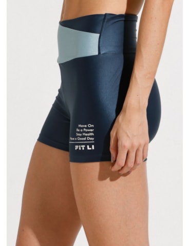 SHORT GLOW UP AZUL MARINHO COM CÓS CRUZADO SHORT GLOW UP AZUL MARINHO COM CÓS CRUZADO