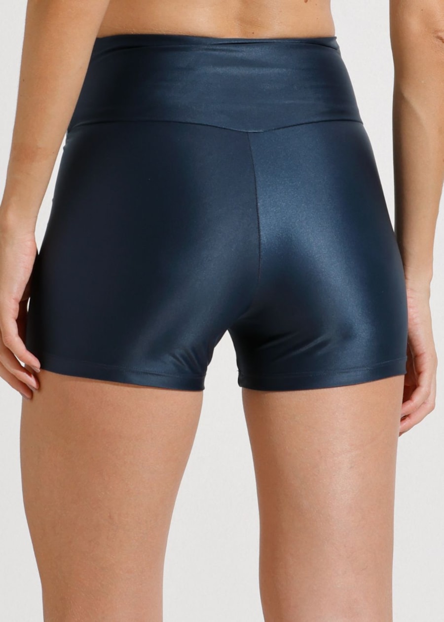 SHORT GLOW UP AZUL MARINHO COM CÓS CRUZADO