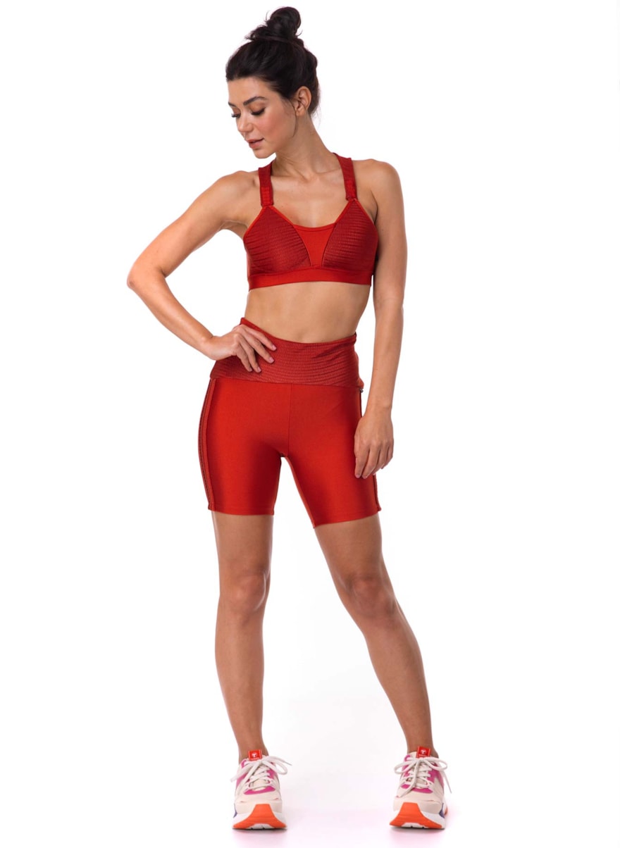 SHORT GYM LARANJA TELHA SHORT GYM LARANJA TELHA