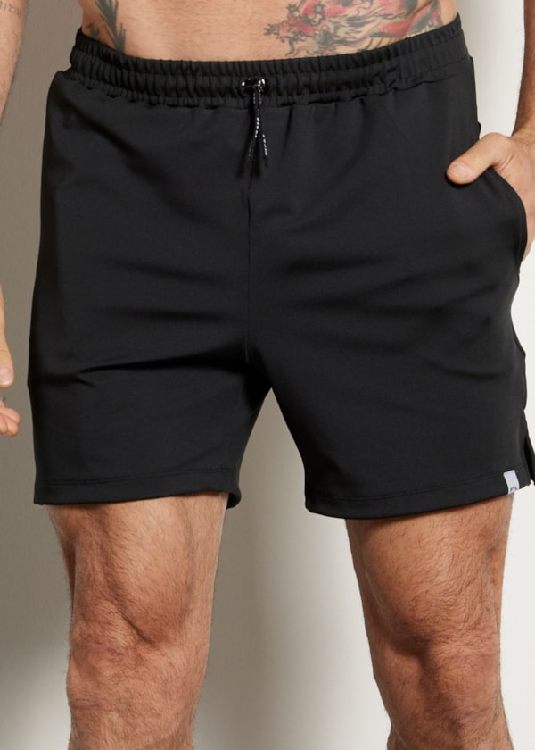 SHORT MASCULINO COM BOLSO POWER GYM PRETO