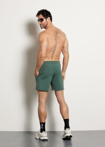 SHORT MASCULINO COM BOLSO POWER GYM VERDE MILITAR