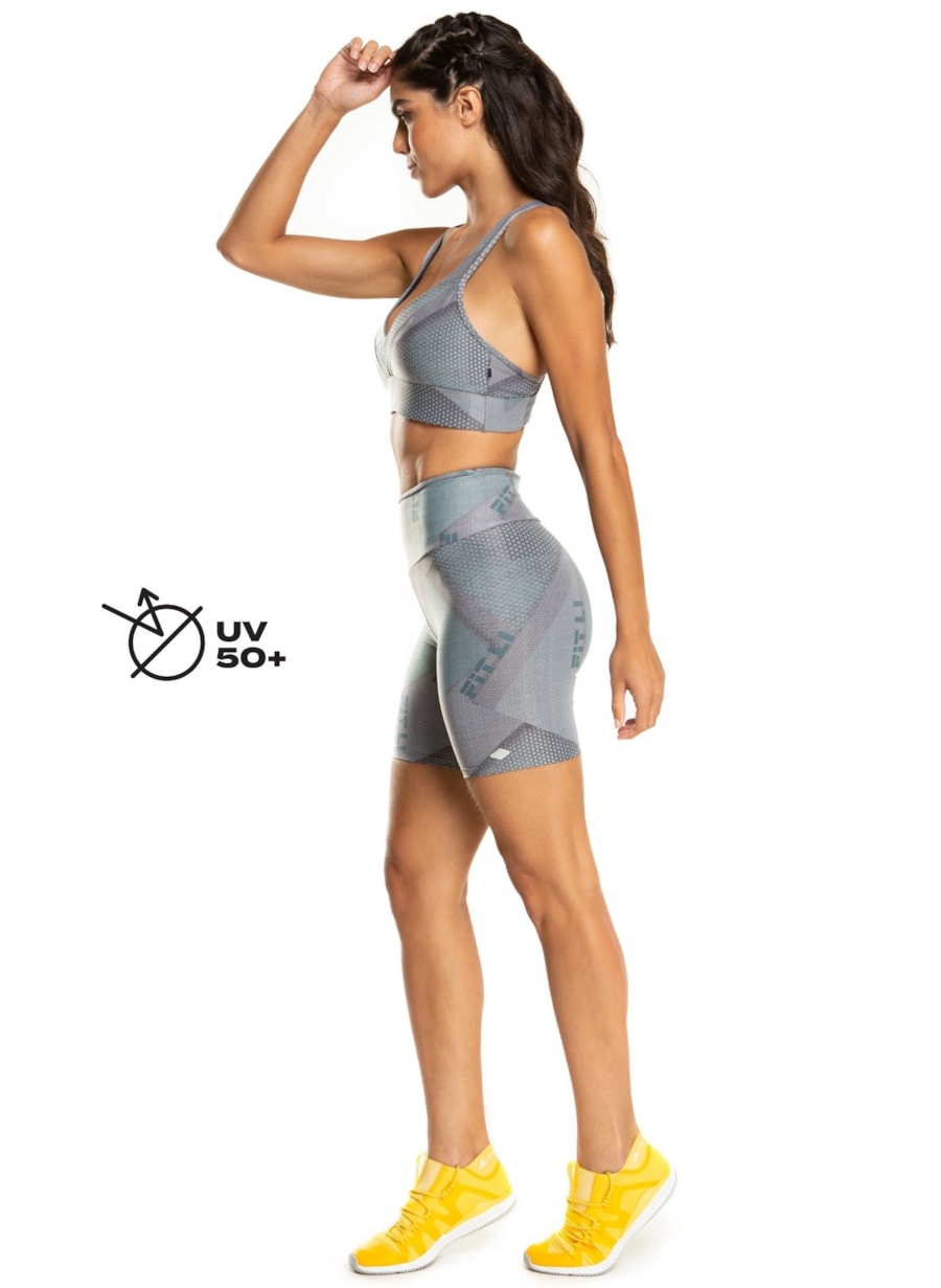 SHORT POSTER CINZA GEO