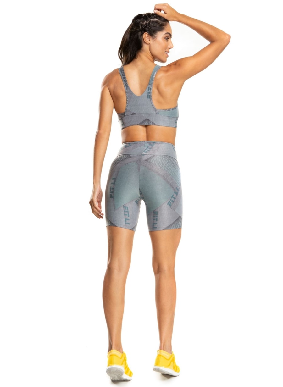 SHORT POSTER CINZA GEO