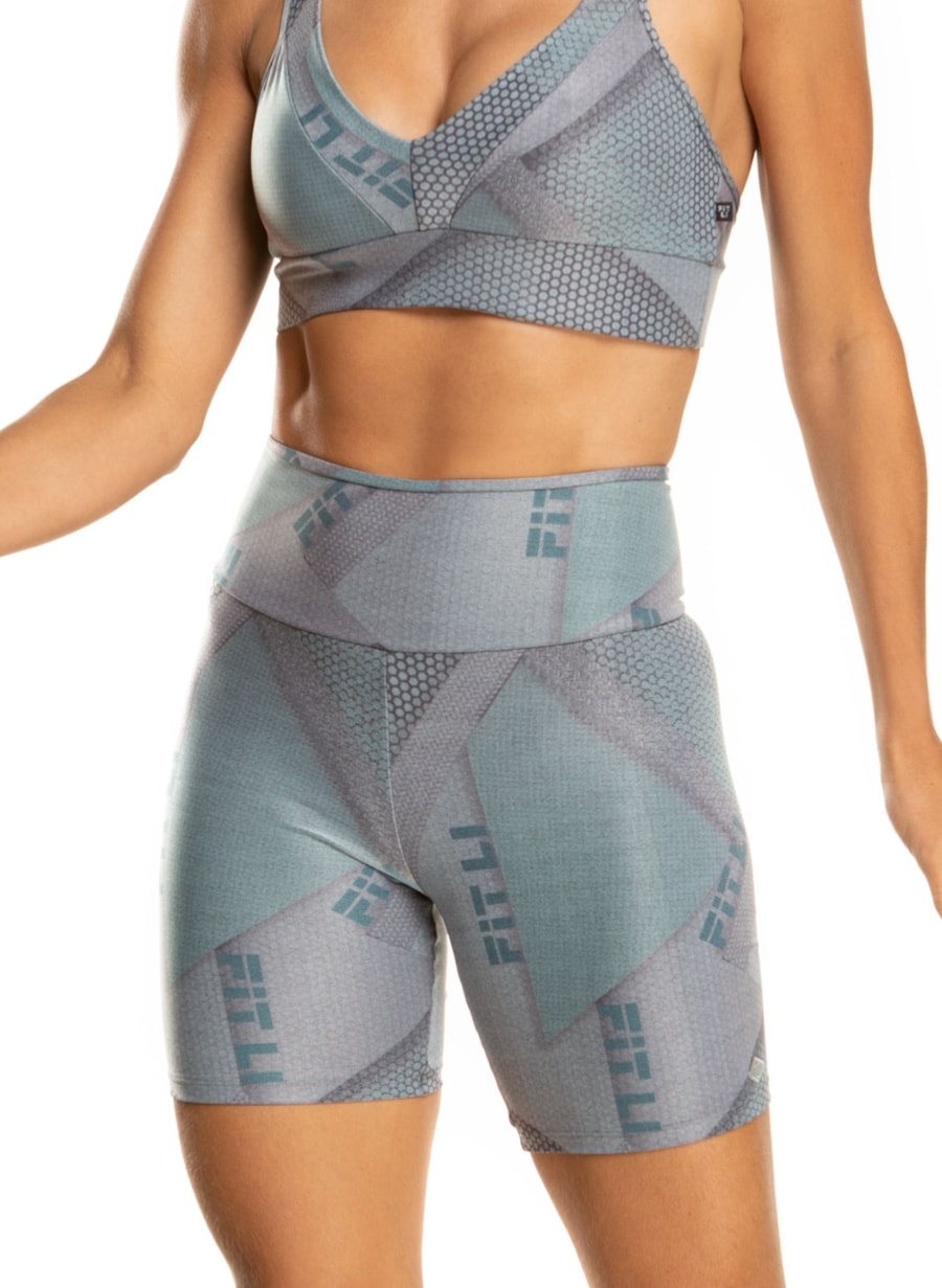 SHORT POSTER CINZA GEO