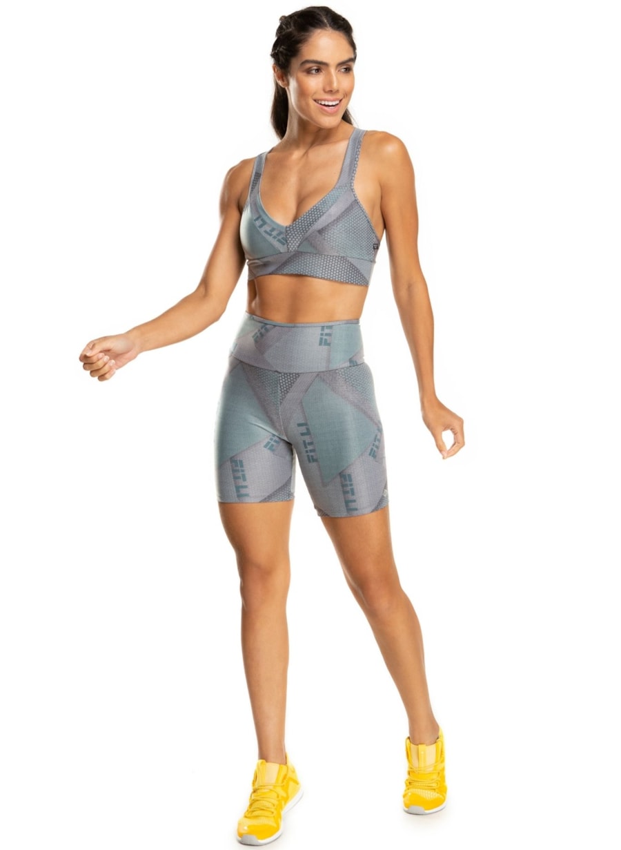 SHORT POSTER CINZA GEO