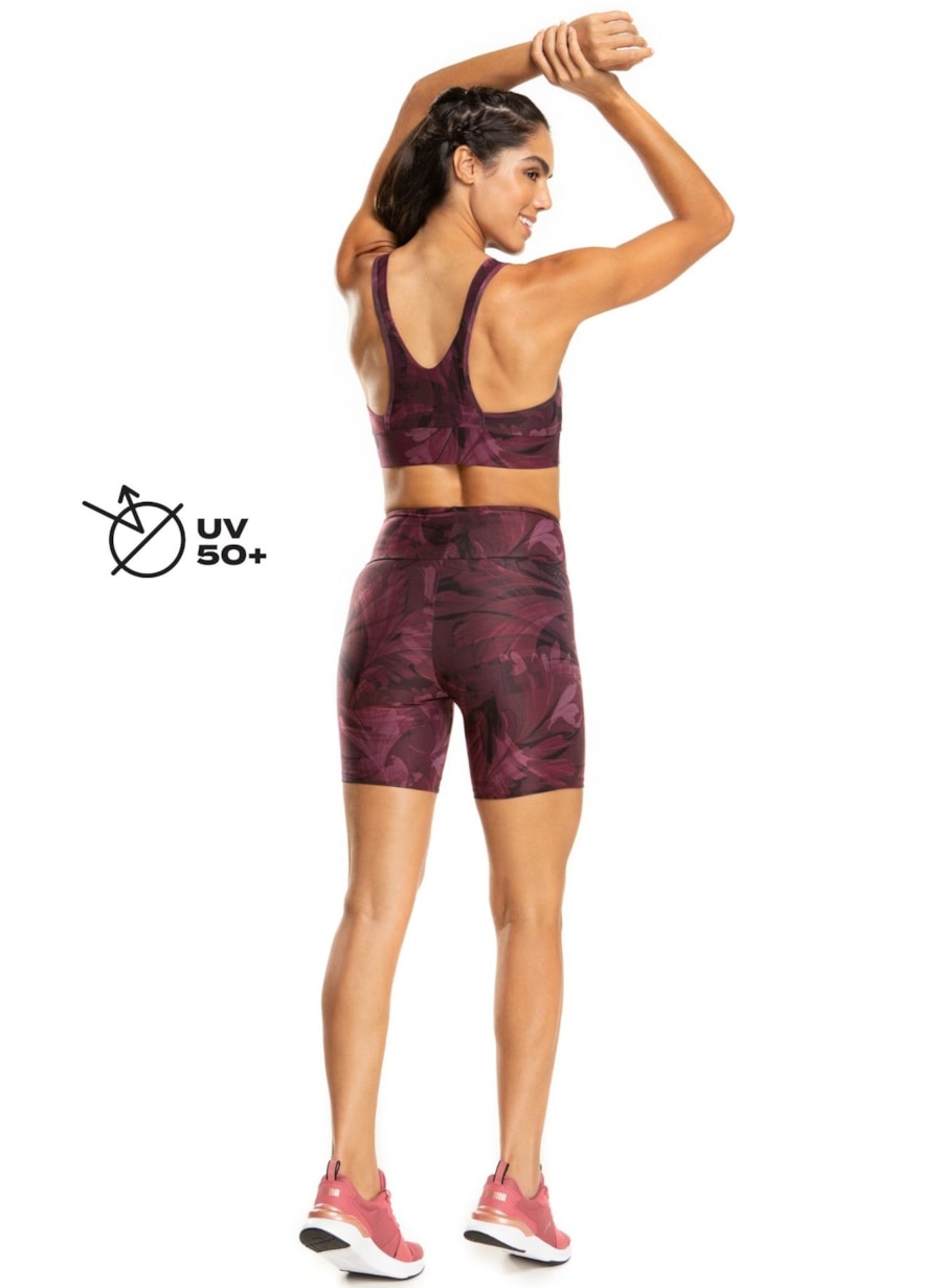 SHORT POSTER FLORAL BORDÔ