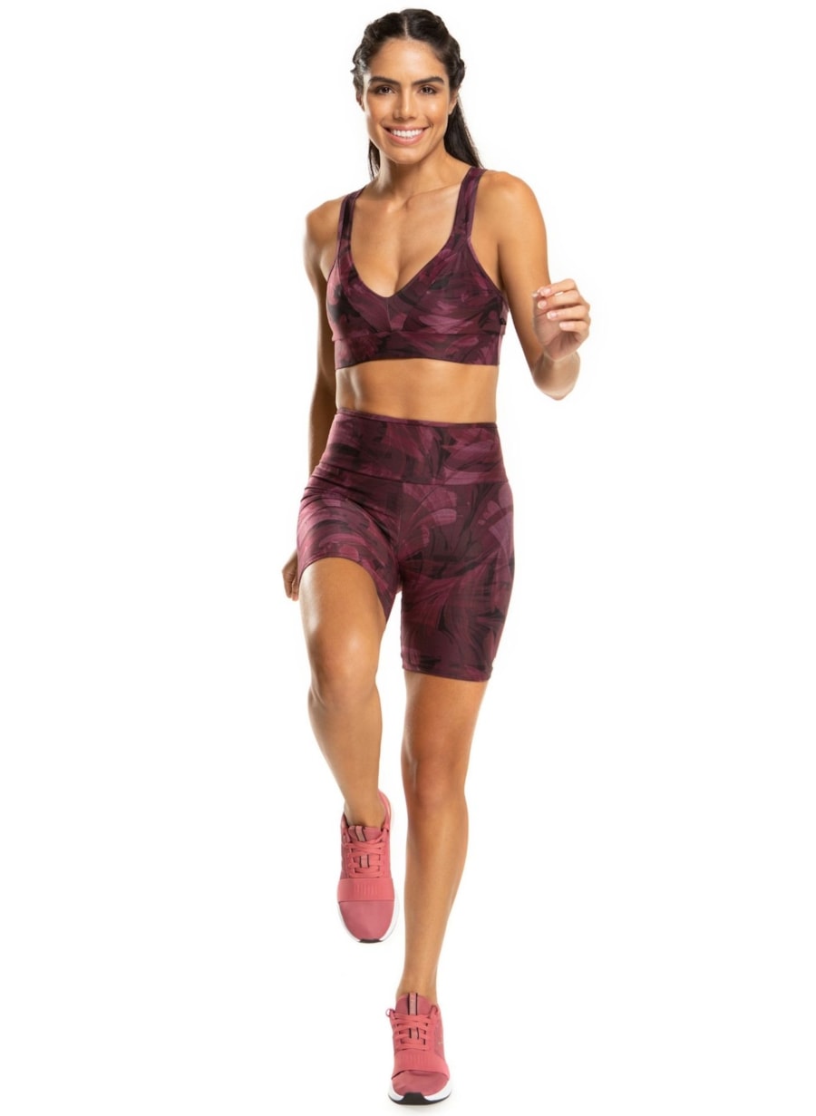 SHORT POSTER FLORAL BORDÔ