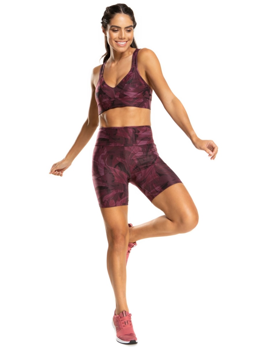 SHORT POSTER FLORAL BORDÔ