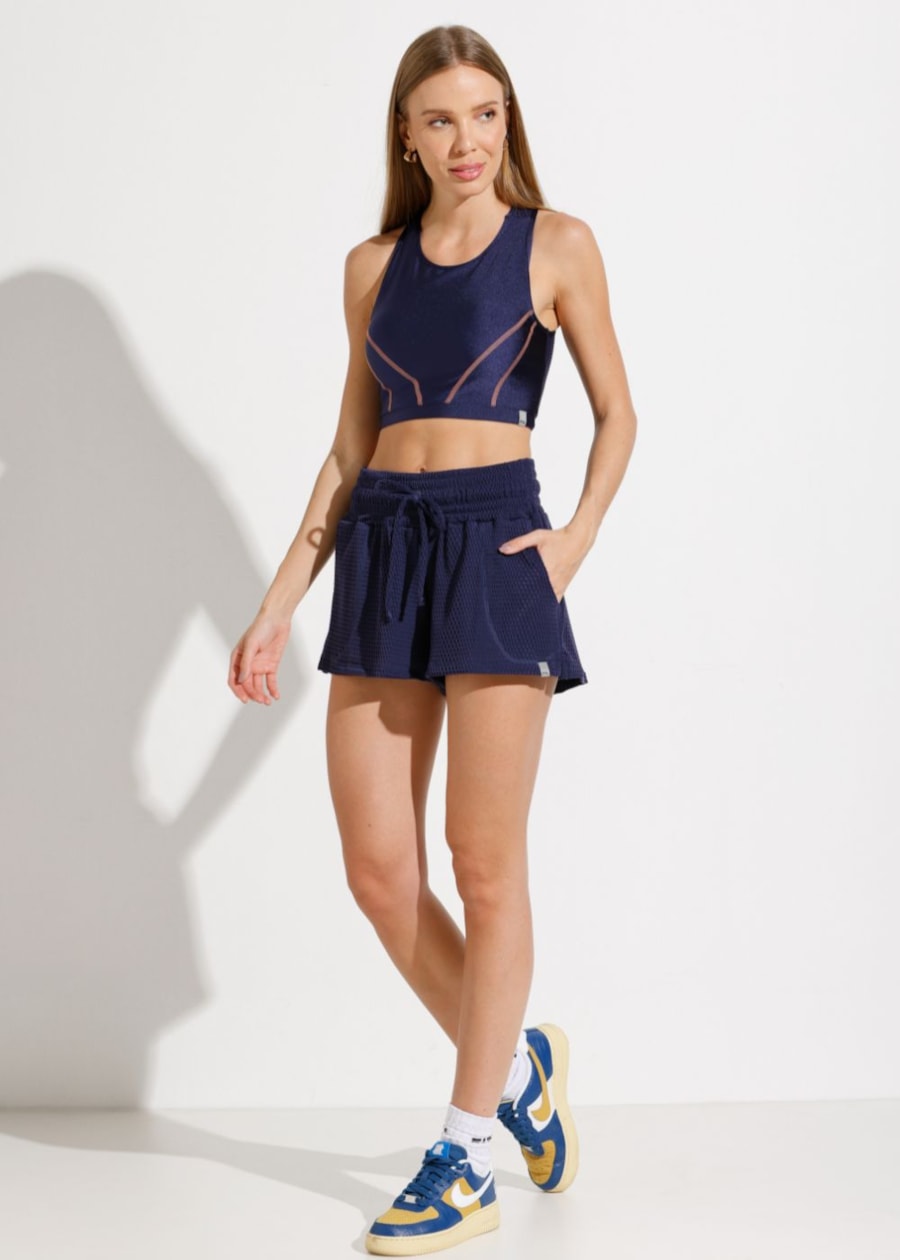 SHORT ROAD AZUL MARINHO