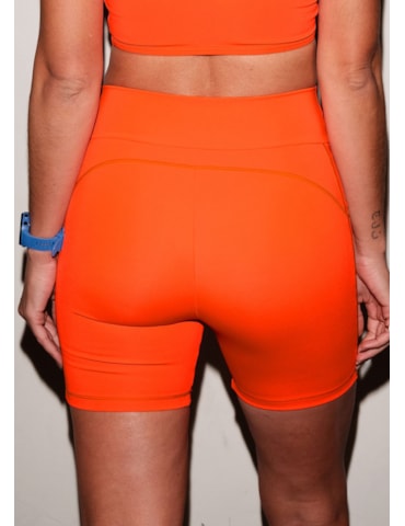 SHORT RUNNER LARANJA NEON