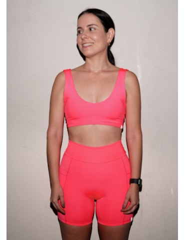 SHORT RUNNER ROSA NEON