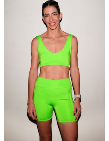 SHORT RUNNER VERDE NEON