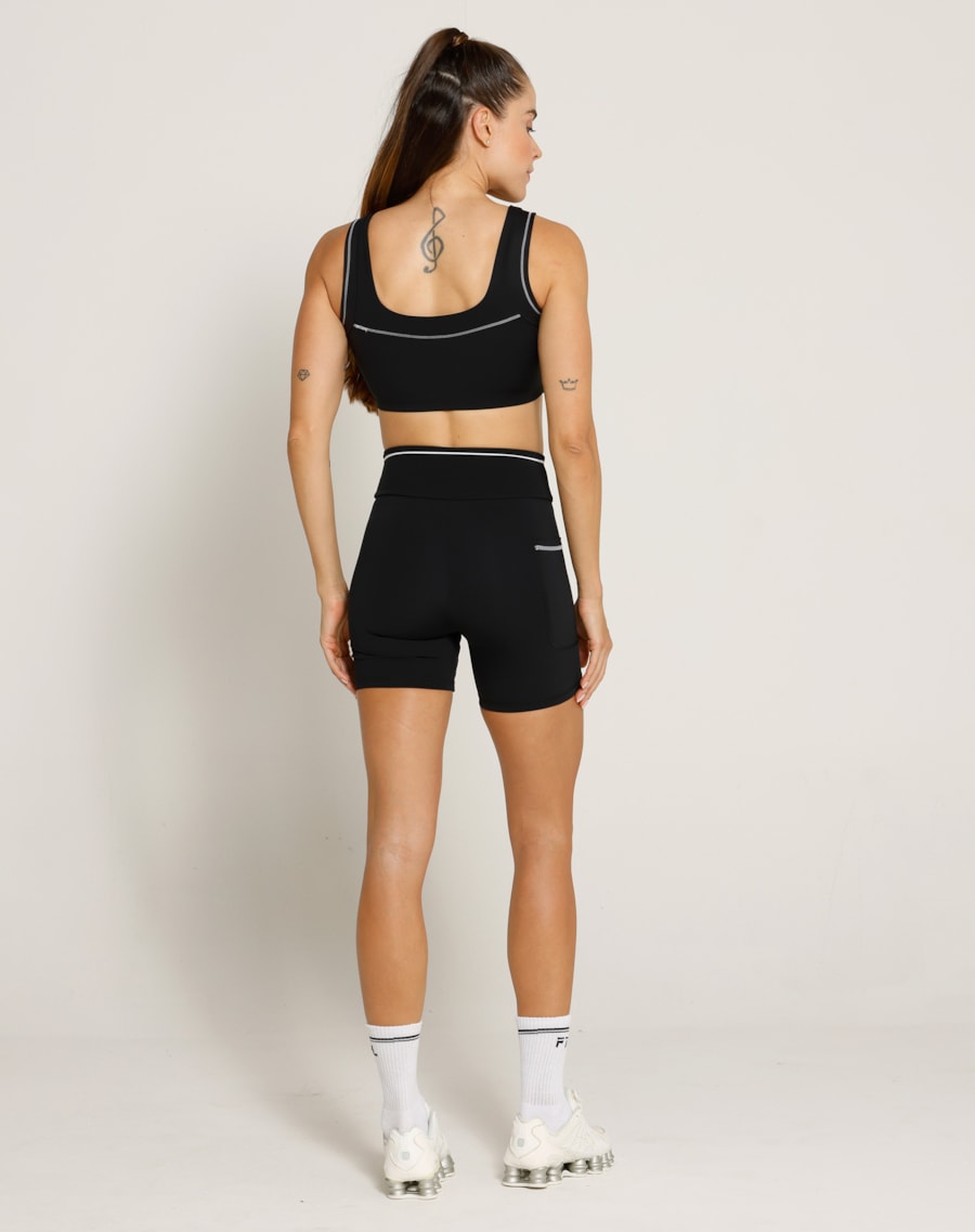 SHORT VIBE NG PRETO/BRANCO