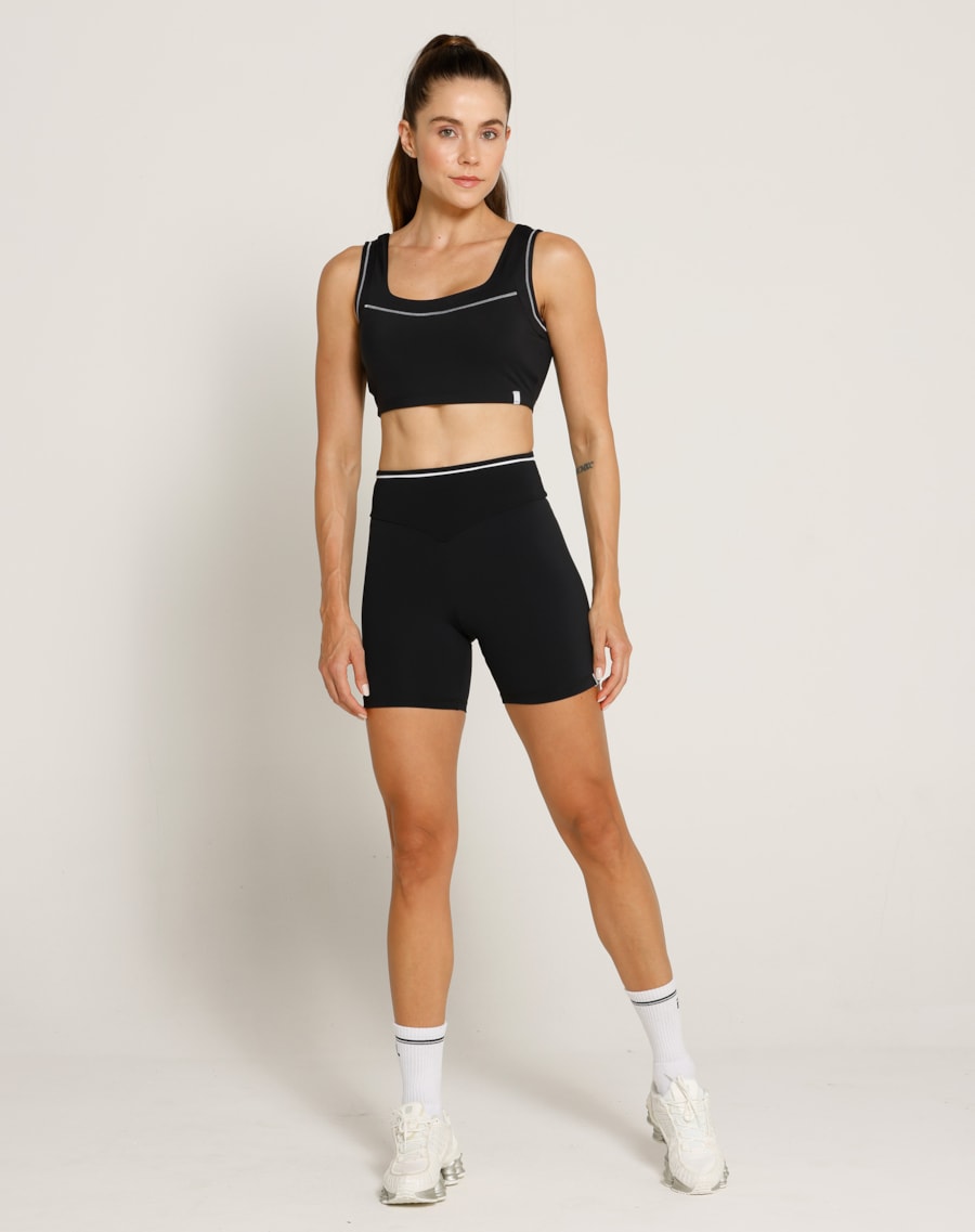 SHORT VIBE NG PRETO/BRANCO