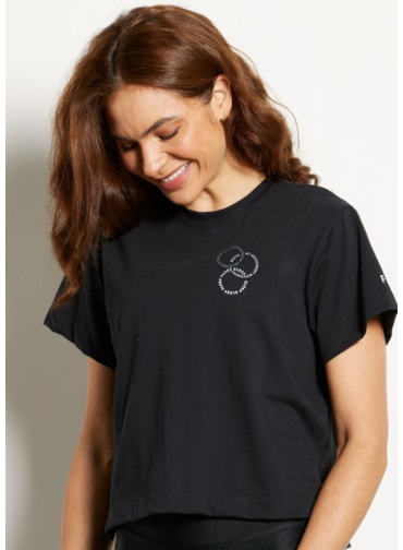 T SHIRT ALGODÃO FOCUS PRETO
