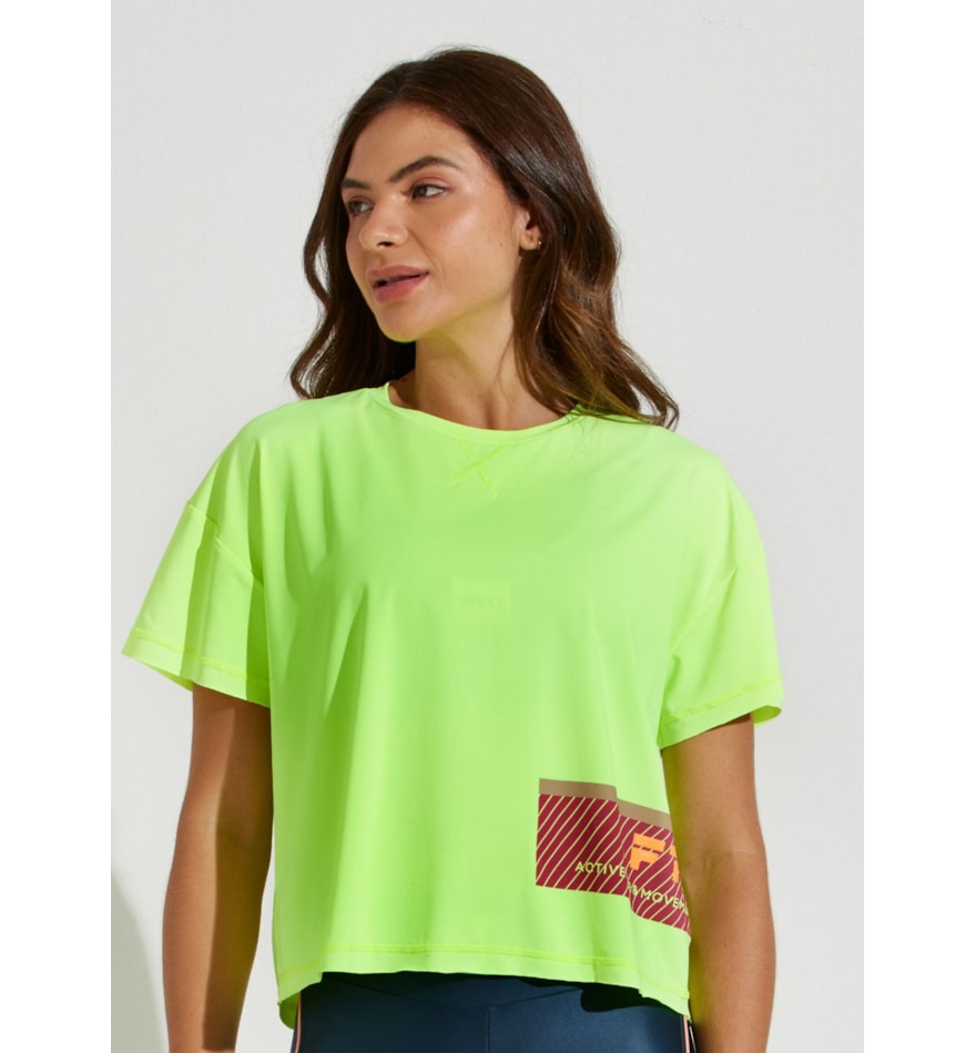 T-SHIRT DEFILÈ VERDE LIMÃO T-SHIRT DEFILÈ VERDE LIMÃO