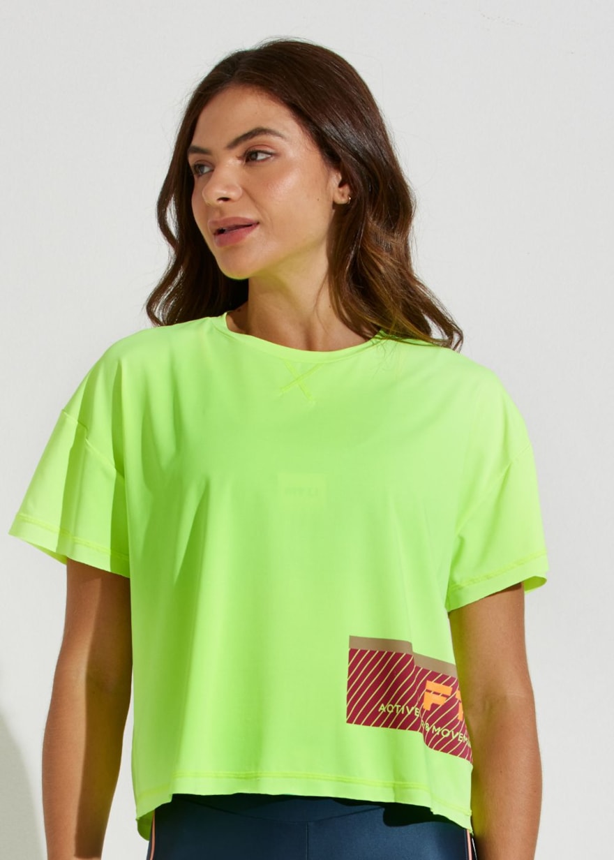 T-SHIRT DEFILÈ VERDE LIMÃO T-SHIRT DEFILÈ VERDE LIMÃO