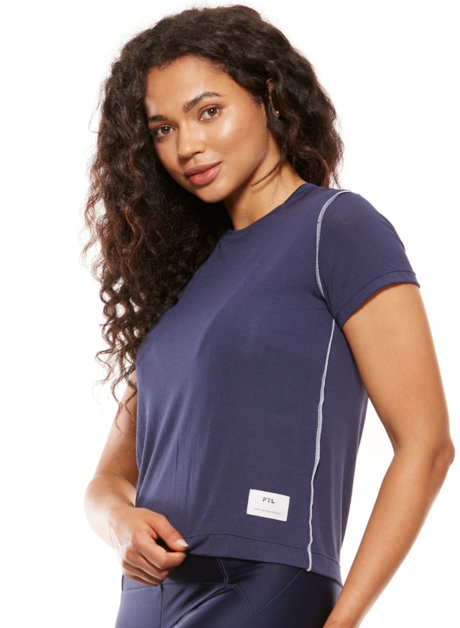 T-SHIRT FEELINGS AZUL MARINHO