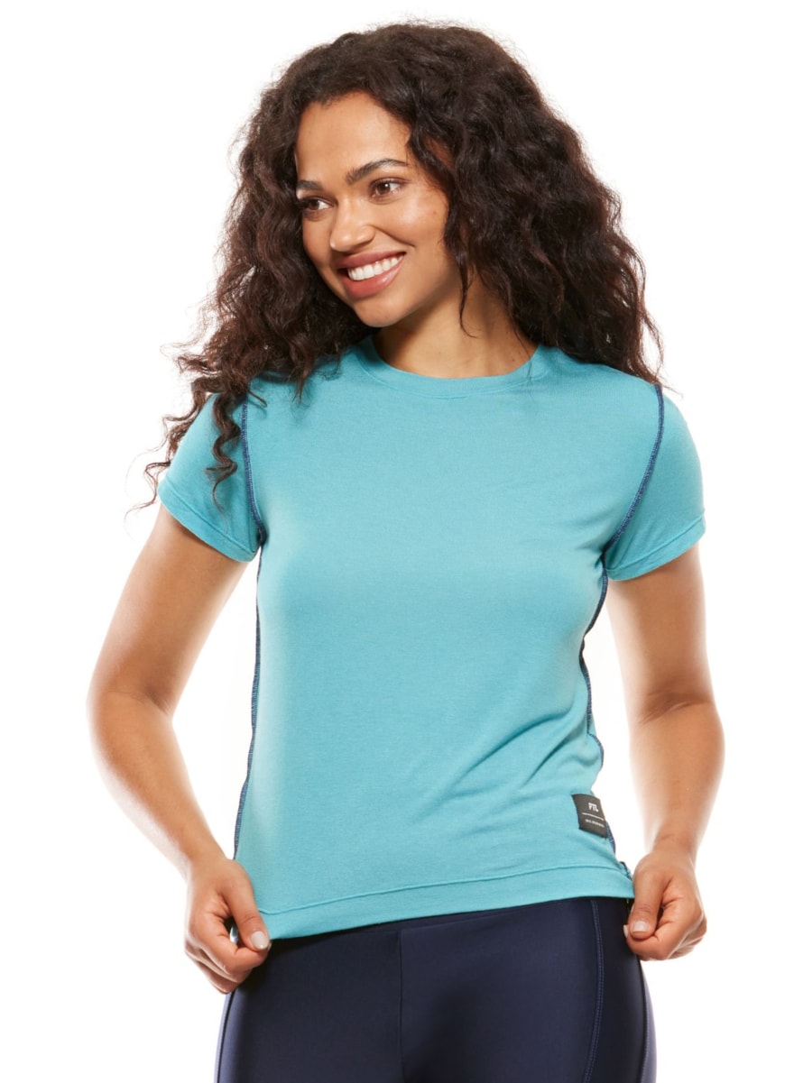 T-SHIRT FEELINGS AZUL PISCINA