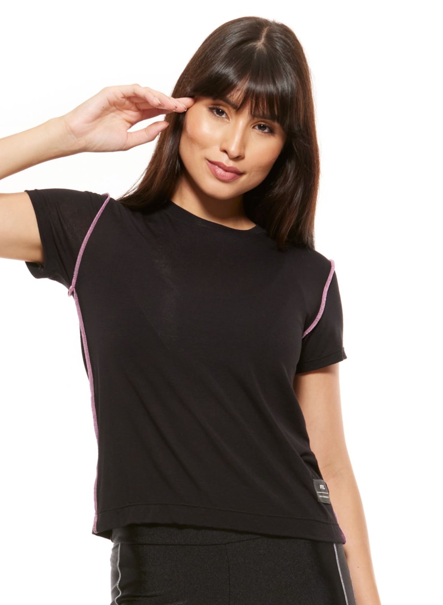 T-SHIRT FEELINGS PRETA