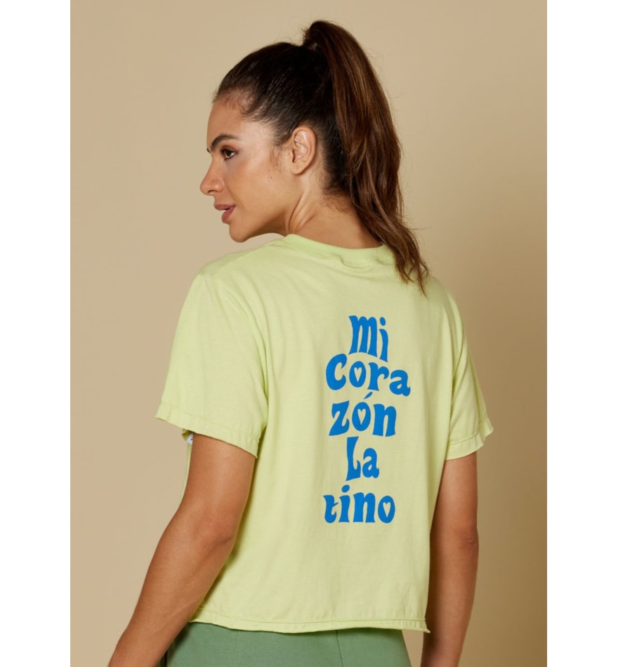 T-SHIRT LATINA POWER VERDE