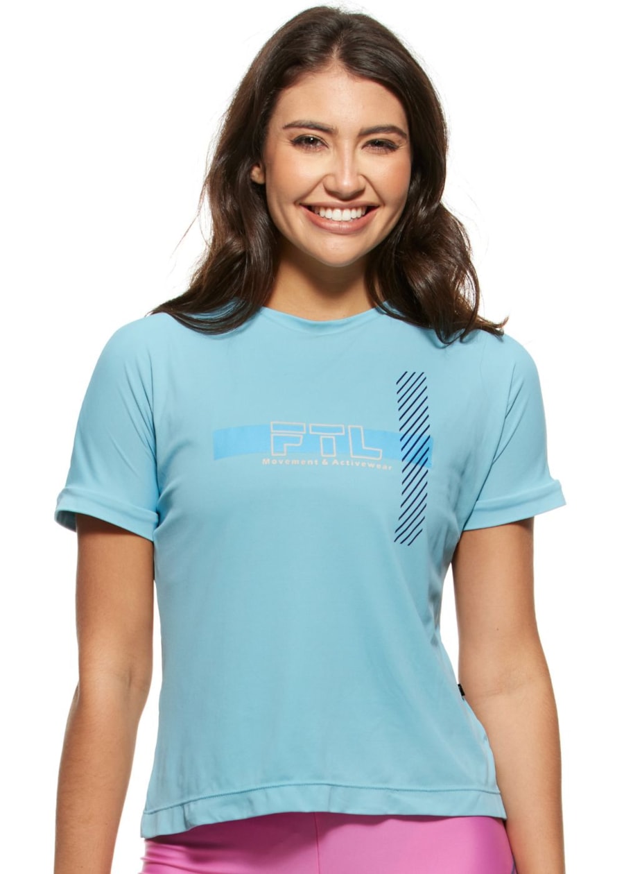 T-SHIRT SENSATION AZUL CLARA