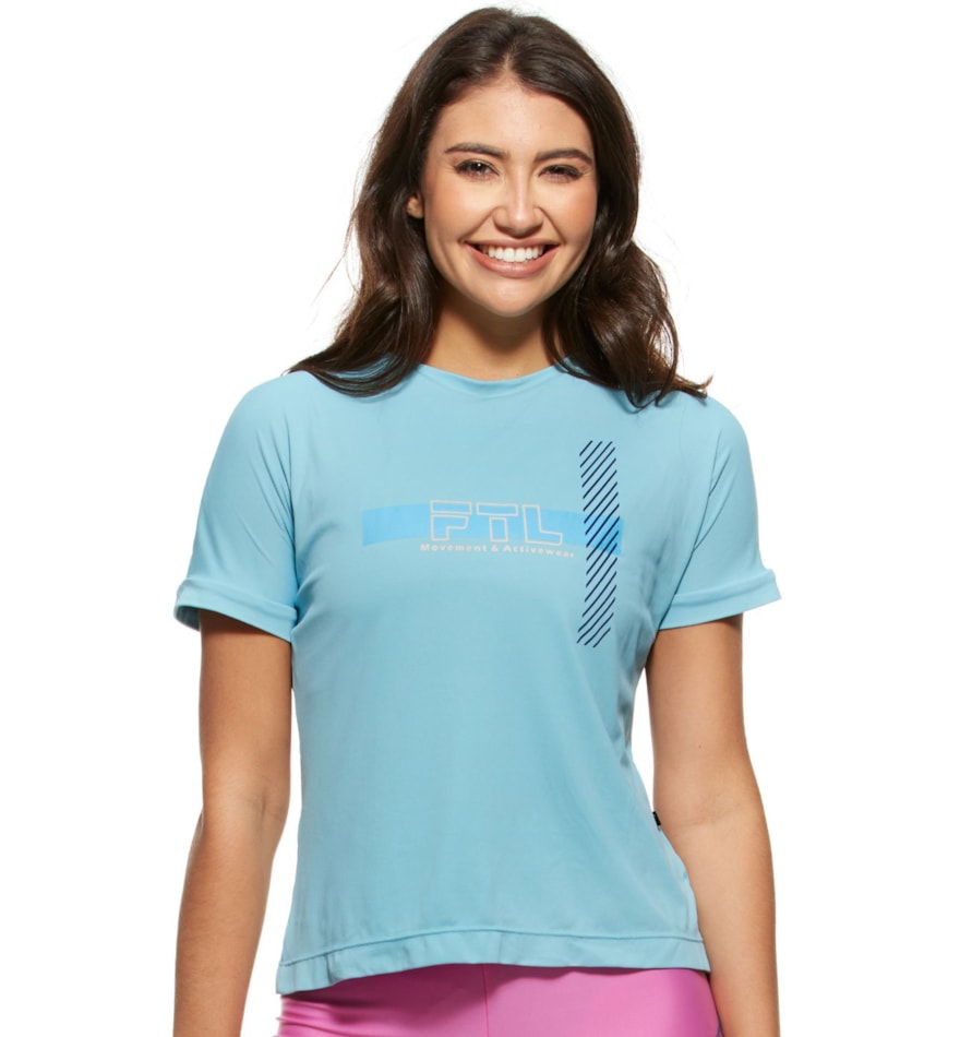 T-SHIRT SENSATION AZUL CLARA