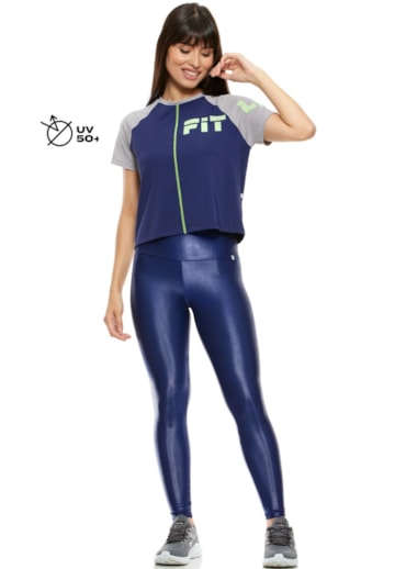 T-SHIRT STREET ART AZUL MARINHO