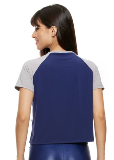 T-SHIRT STREET ART AZUL MARINHO