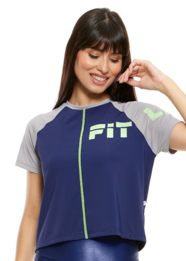 T-SHIRT STREET ART AZUL MARINHO