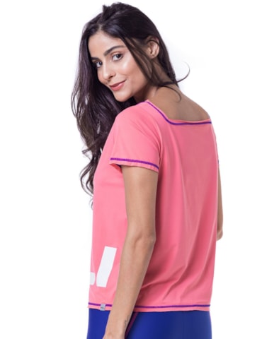 T-SHIRT TC ROSA CHICLETE