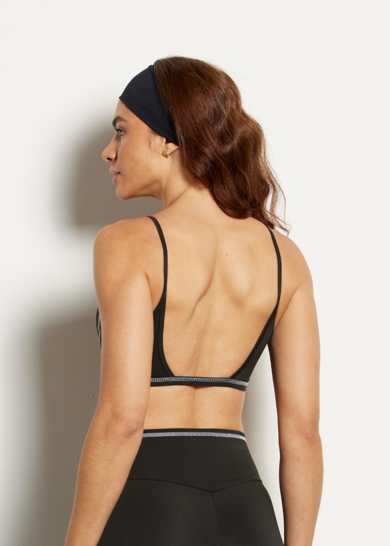 TOP ALÇA FINA FLOW VL PRETO