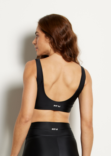 TOP ALÇA LARGA FOCUS ATK PRETO