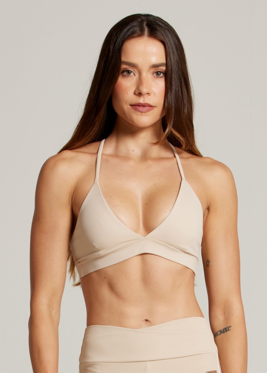 TOP ALÇAS CRUZADAS SPORT FIT AR - AREIA TOP ALÇAS CRUZADAS SPORT FIT AR - AREIA