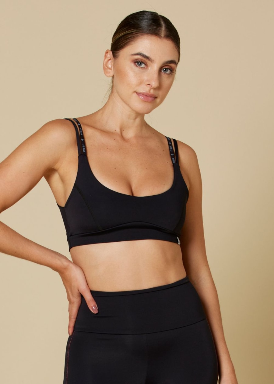 TOP ALÇAS DUPLAS RITMO PRETO