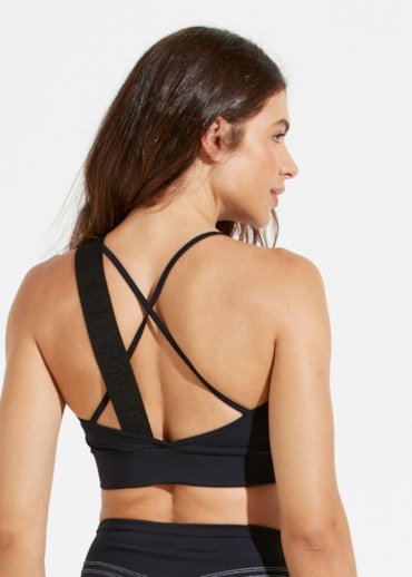 TOP ALÇAS FINAS PARIS PRETO COM BOJO REMOVÍVEL