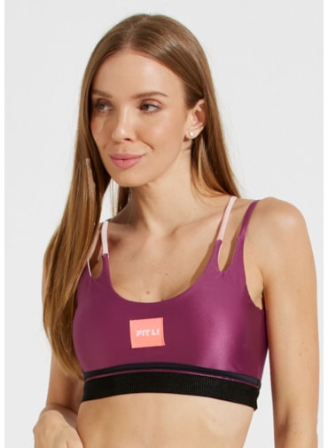 TOP ALÇAS FINAS VIVEZ ROSA VIOLETA COM BOJO REMOVÍVEL TOP ALÇAS FINAS VIVEZ ROSA VIOLETA COM BOJO REMOVÍVEL