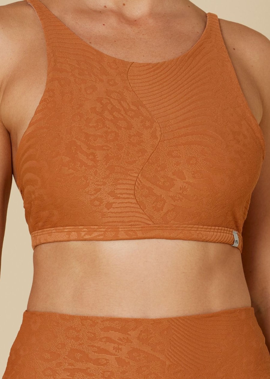 TOP ANIMAL PRINT MARROM