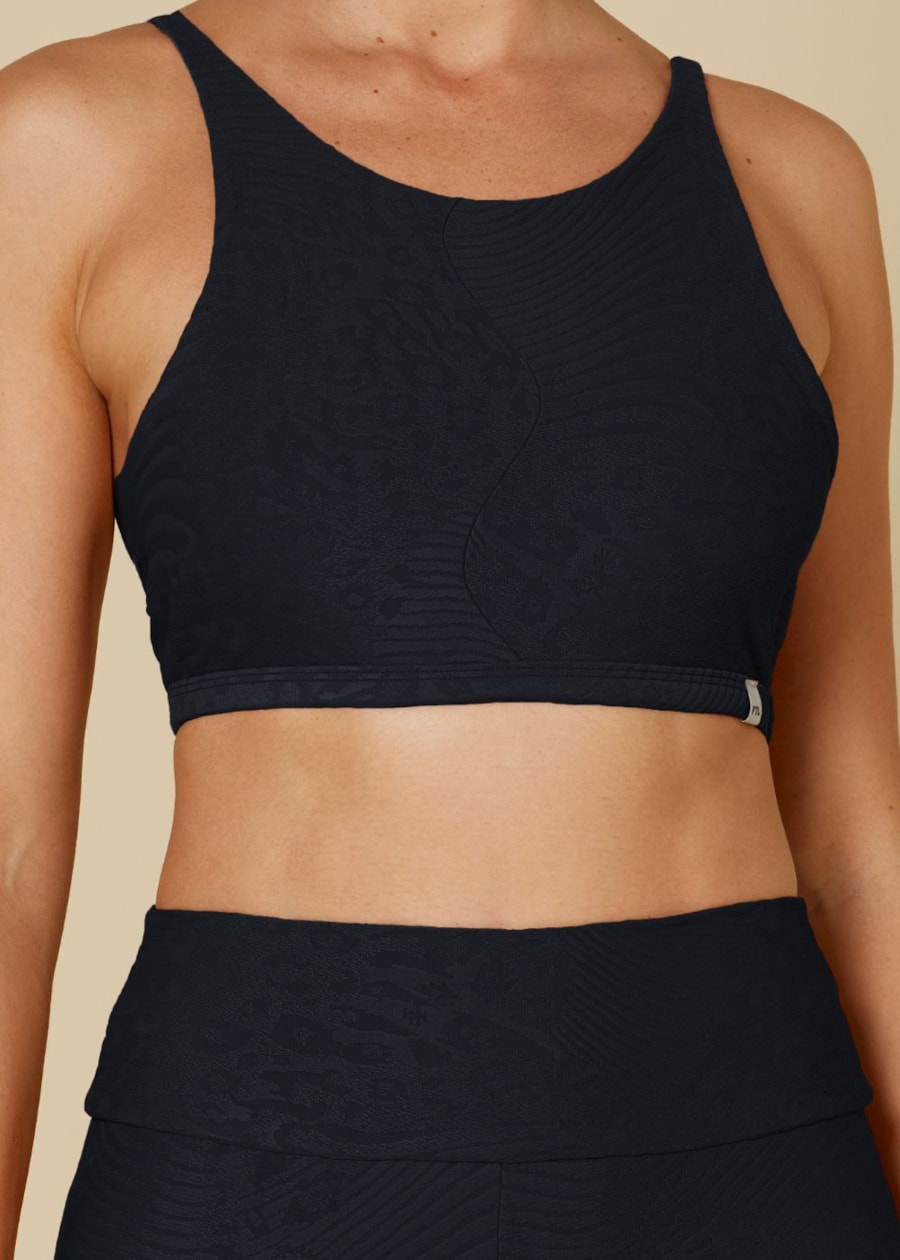 TOP ANIMAL PRINT PRETO