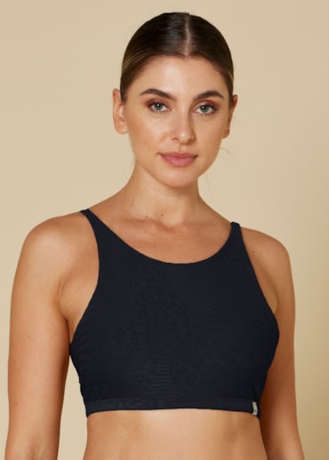 TOP ANIMAL PRINT PRETO