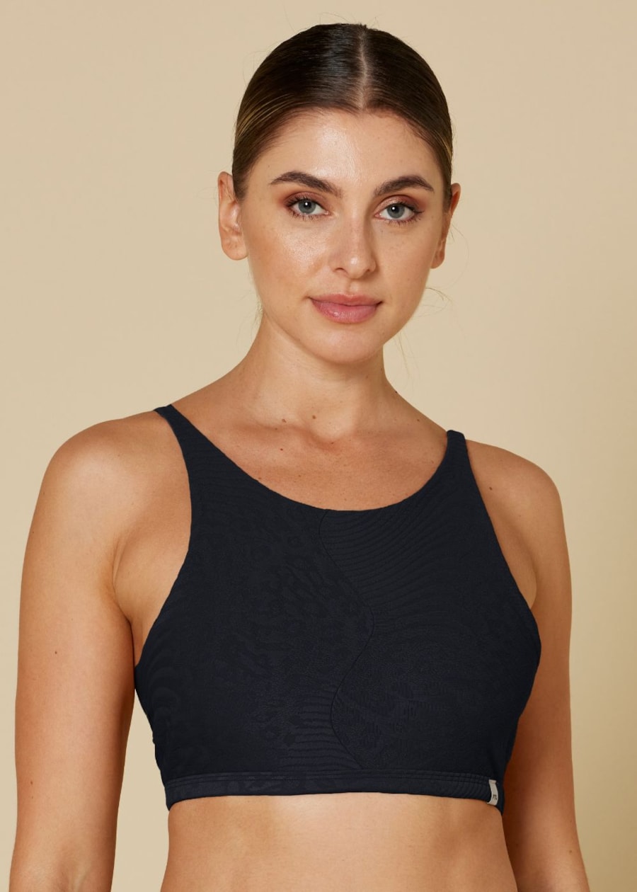 TOP ANIMAL PRINT PRETO