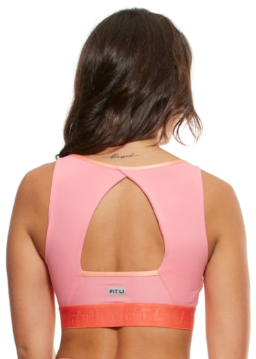 TOP ARTSY COM BOJO REMOVÍVEL ROSA CORAL