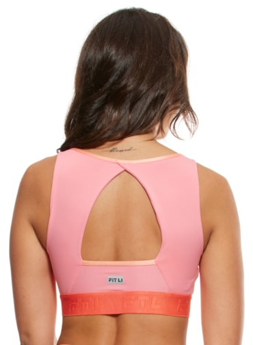 TOP ARTSY COM BOJO REMOVÍVEL ROSA CORAL TOP ARTSY COM BOJO REMOVÍVEL ROSA CORAL