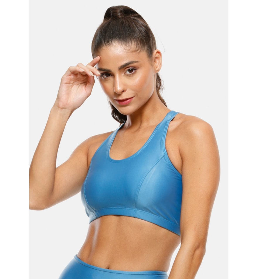 TOP ATLETIKA  AZUL CÉU COM BOJO REMOVÍVEL TOP ATLETIKA  AZUL CÉU COM BOJO REMOVÍVEL