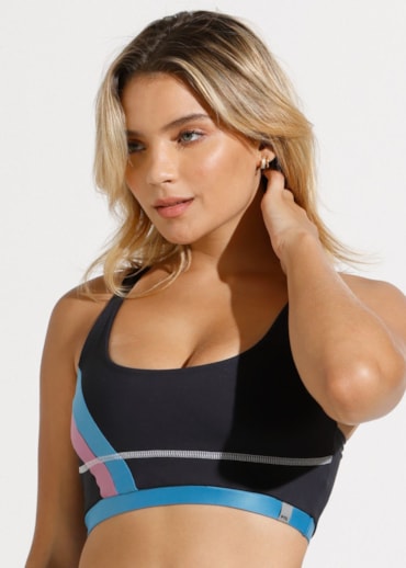 Produto TOP CLIMB PRETO COM ALÇAS CRUZADAS