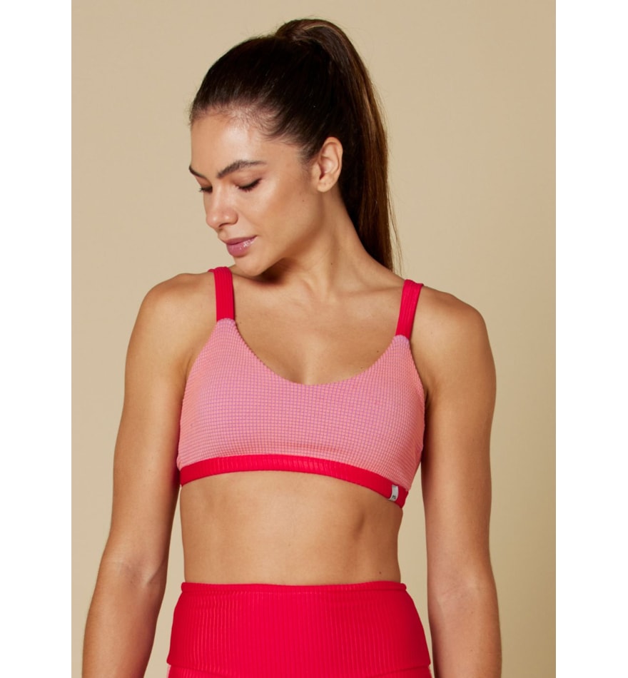 TOP COM TEXTURA GUAPA ROSA TOP COM TEXTURA GUAPA ROSA