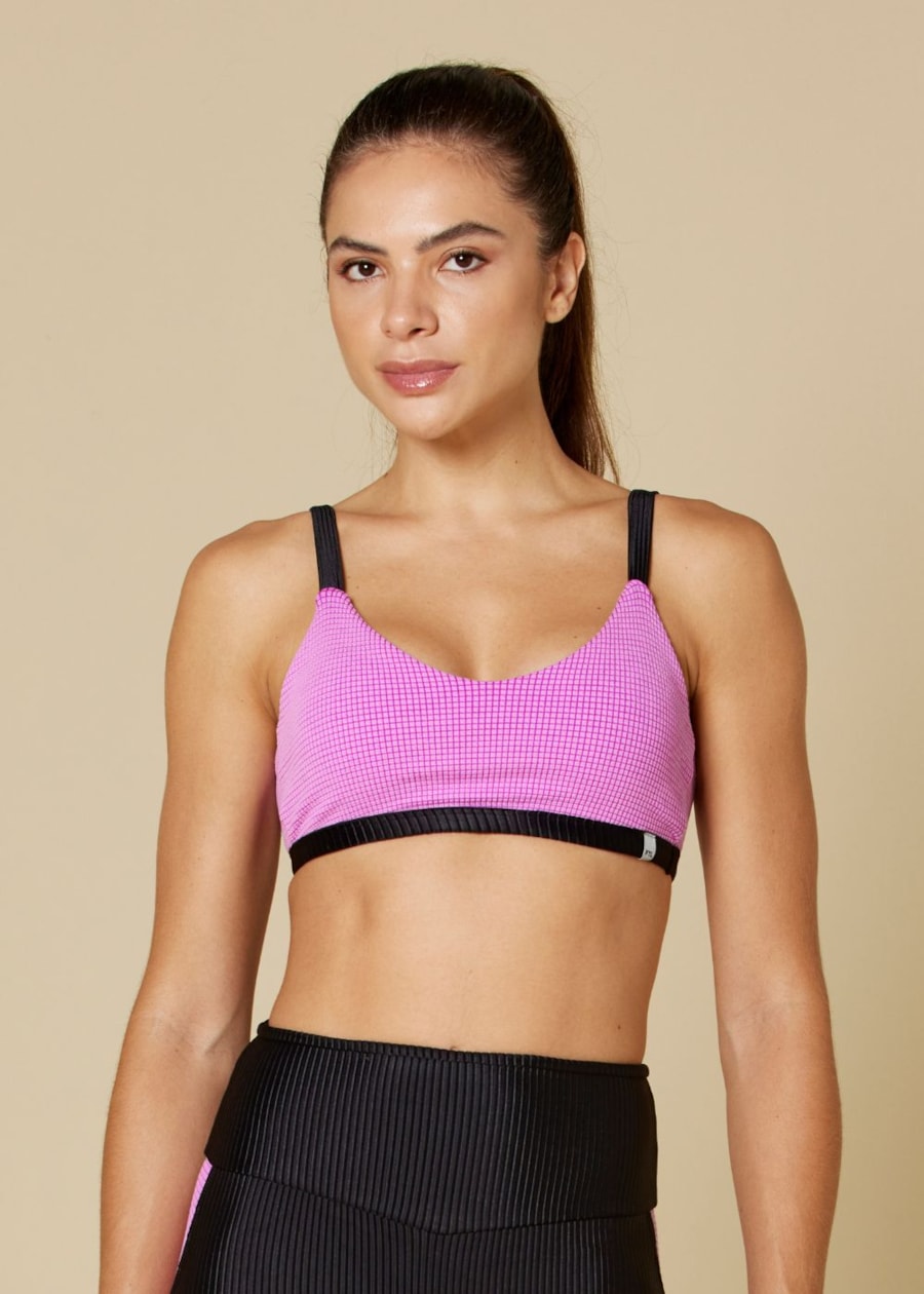 TOP COM TEXTURA GUAPA ROXO